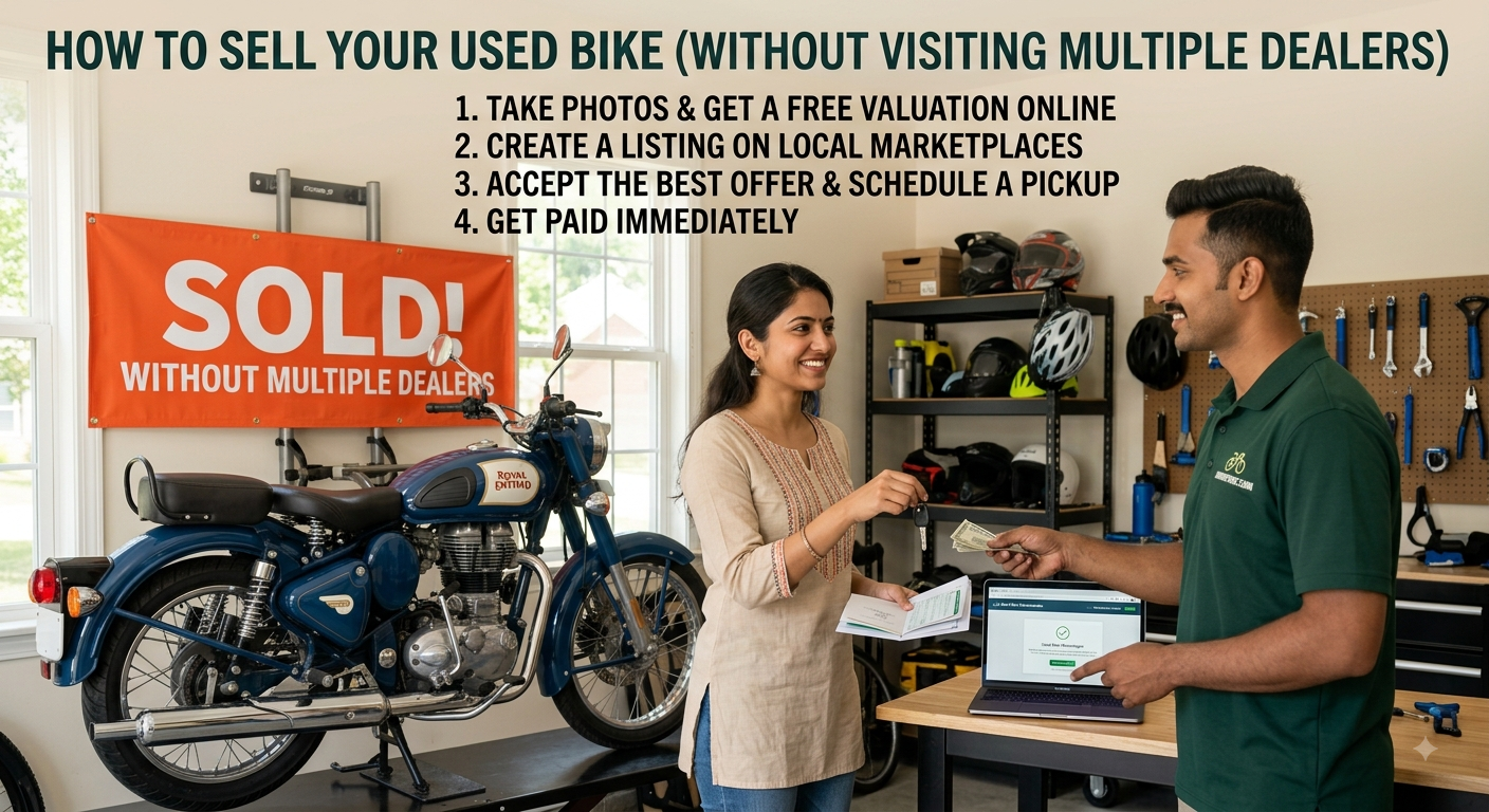 How To Sell Your Used Bike Without Visiting Multiple Dealers